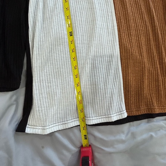 SHEIN • Brown & Black Blocked Sweater Dress • sz L • - Picture 3 of 6